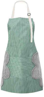 SAMYAL Polyester Home Use Apron - Free Size(Green, Single Piece)