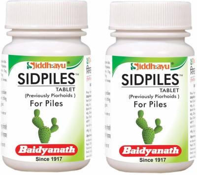 Baidyanath Sidpiles I Piles Tablet I 50 Tablets(Pack of 2)