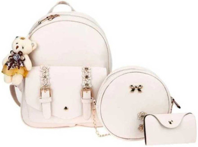 Zsmart Backpack 3 Set Combo 5 L Backpack(White)