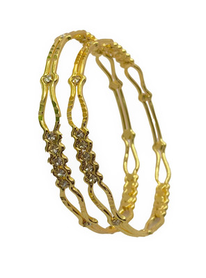 AARISAI Metal Gold-plated Bangle Set