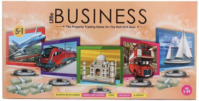 ARNIYAVALA Little Business POP with Notes 5 in 1 Board Game Board Game Accessories