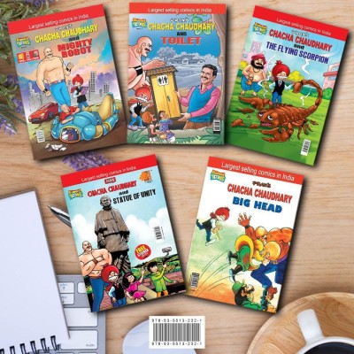 Chacha Chaudhary Comics in English (Set of 5 Books)(Paperback, Pran)