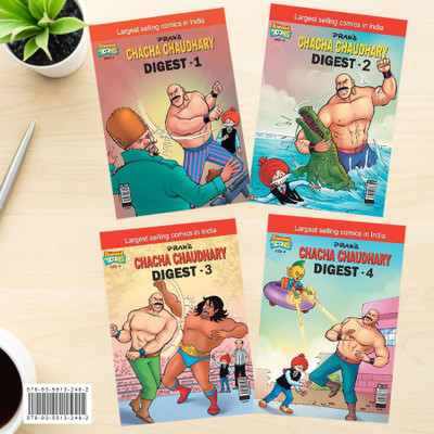 Chacha Chaudhary Comics in English (Set of 4 Books)(Paperback, Pran)