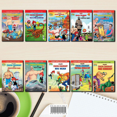 Chacha Chaudhary Comics in English (Set of 10 Books)(Paperback, Pran)