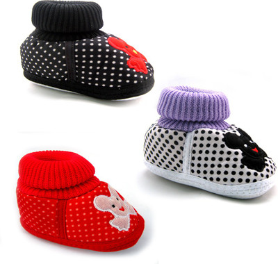 kkids Choice Booties(Toe to Heel Length - 12 cm, Multicolor)