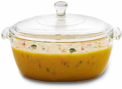 CrystalMart Glass Mixing Bowl(Pack of 1, Multicolor)