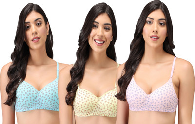 Narsingha Dreams Women T-Shirt Lightly Padded Bra(Multicolor)