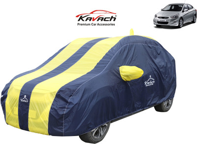 Kavach Car Cover For Hyundai Accent 1.6i (With Mirror Pockets)(Yellow, Blue, For 2021, 2022, 2020 Models)