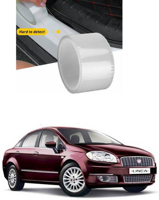 APICAL Plastic Car Door Guard(White, Pack of 1, Fiat, Linea)