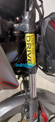 indnone® Sticker & Decal for Car & Bike(Yellow, Black)