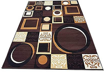 ARIBACARPET Brown Polypropylene Carpet(3 ft,  X 5 ft, Rectangle)