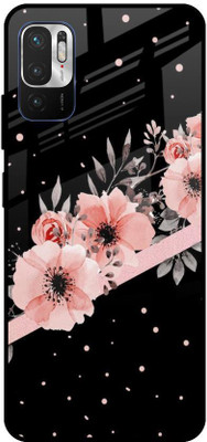 QRIOH Glass Back Cover for Redmi Note 10T 5G(Multicolor, Grip Case, Silicon, Pack of: 1)