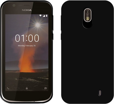 Case Creation Back Cover for Nokia1 4.5 inch(Black, Dual Protection)