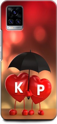 KEYCENT Back Cover for Vivo V20 Pro, Vivo 2018 K P, K LOVES P, NAME, LETTER, ALPHABET, KP LOVE, HART, BLUE(Multicolor, Pack of: 1)