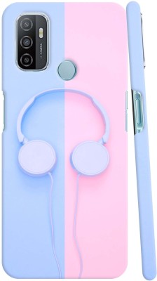 GS PANDA COLLECTIONS Back Cover for OPPO A32(Blue, Pink, Pack of: 1)