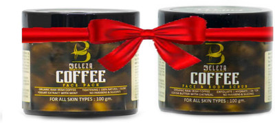 Beleza professional Combo Pack of COFFEE Face & Body Scrub (100 gm) and COFFEE FACE PACK (100 G)(2 Items in the set)
