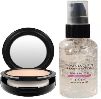 MYEONG PROFESSIONAL OIL FREE LONG LASTING COMPACT WITH MATTE FINISH GEL PRIMER COMBO KIT(2 Items in the set)