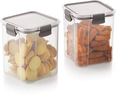 Magnus Plastic Utility Container  - 950 ml(Pack of 2, Grey)