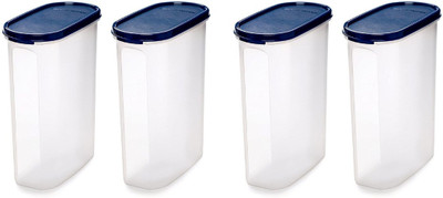 Signoraware Plastic Utility Container  - 2300 ml(Pack of 4, Blue, White)