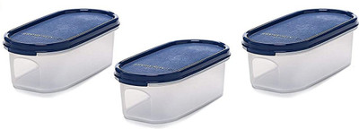 Signoraware Plastic Utility Container  - 500 ml(Pack of 3, Blue, White)