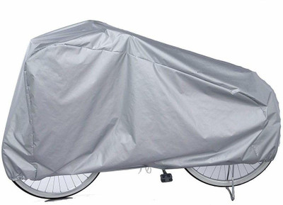 Depodeals Water Resistant Bicycle Cover for Hero cycle Bicycle Cover Free Size(Silver)