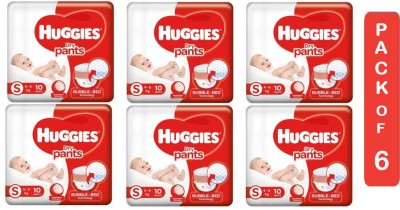 Huggies Dry Pants _PACK OF 6 (S60 PCS) - S(60 Pieces)