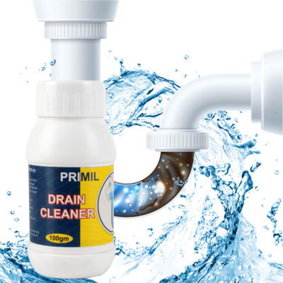 primil Pipe Dredge Deodorant, All-Purpose Quick Foaming Toilet Cleaner,Powerful Sink Drain Cleaner Magic Bubble Bombs Chemical Powder Dredge Agent for Kitchen Toilet Pipeline Dredging Quick Cleaning (250 g, Pack of 2) Powder Drain Opener Powder Drain Opener(250 ml, Pack of 2)