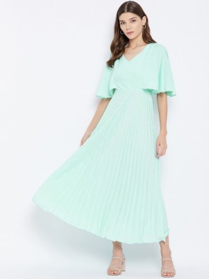 U&F Women A-line Light Blue Dress