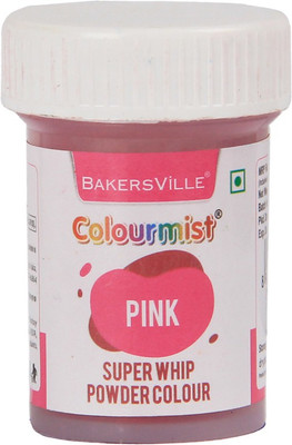 Colourmist Super Whip Edible Powder Colour, (Pink), 5g | Powder Colour For Cream / Icing / Fondant / Frosting / Dessert / Baking | Pink(5 g)