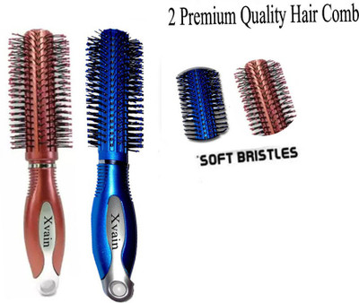 XVAIN Round Roller Comb / Hair Styling Brush pack of 2