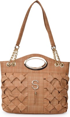 Romofy Women Tan Handbag