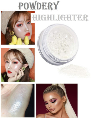 ADJD SHIMMERY SHINY & WATER PROOF POWDERY SILVER HIGHLIGHTER Highlighter(SILVER)
