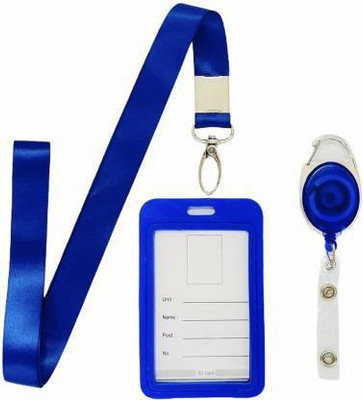 Dey 's stationery store Silk, Plastic ID Badge Holder, Lanyard, ID Badge Reel(Pack of 1)