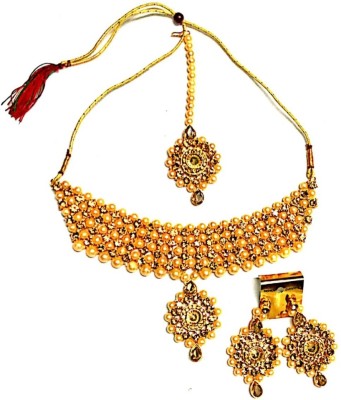 Ashish Plastic Gold Jewellery Set(Pack of 1)