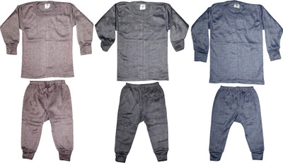 TohuBohu Top - Pyjama Set For Boys & Girls(Multicolor, Pack of 3)