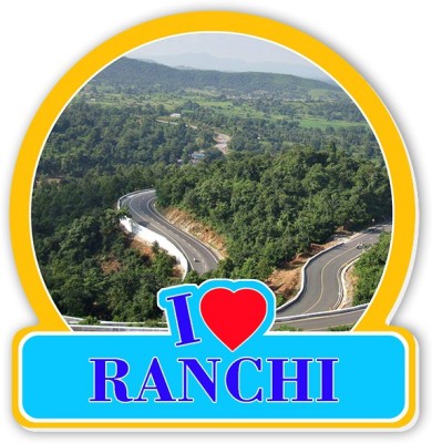 Regalocasila I Love Ranchi Roads Acrylic Fridge Magnet Pack of 1(Multicolor)