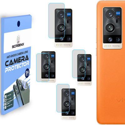 SCREENIX Back Camera Lens Glass Protector for VIVO X60 PRO PLUS [Flexible Polycarbonate Material](Pack of: 4)