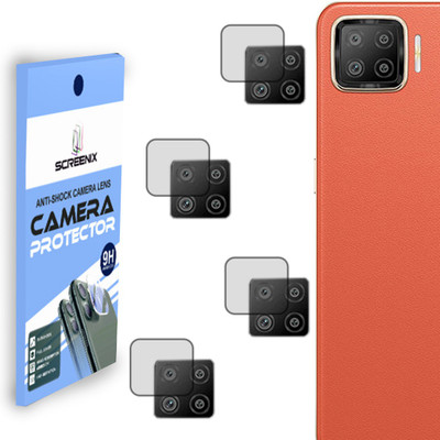 SCREENIX Back Camera Lens Glass Protector for OPPO F17 [Flexible Polycarbonate Material](Pack of: 4)