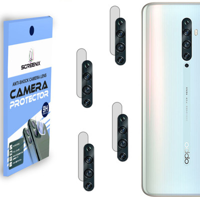 SCREENIX Back Camera Lens Glass Protector for OPPO RENO 2F [Flexible Polycarbonate Material](Pack of: 4)