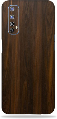 LAMHA Realme 7 Mobile Skin(Ultra Super Mahogany Wood With High Matte Finish.)