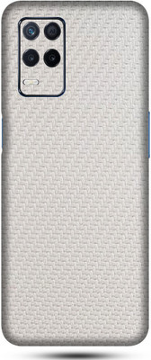 OggyBaba realme narzo 30 Mobile Skin(Milky White Carbon Fibre Skin Matte Finish)