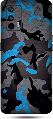 OggyBaba realme x7 max Mobile Skin(Military Blue Camouflage Skin Matte Finish)