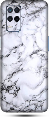OggyBaba realme narzo 30 Mobile Skin(Milky White Marble Skin Matte Finish)