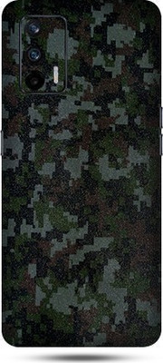 OggyBaba realme x7 max Mobile Skin(Digital Army Camouflage Skin Matte Finish)
