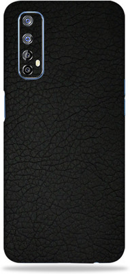 LAMHA Realme 7 Mobile Skin(Ultra Super Black Leather With High Matte Finish.)