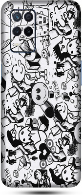 OggyBaba realme narzo 30 Mobile Skin(Doodle Skin Matte Finish)