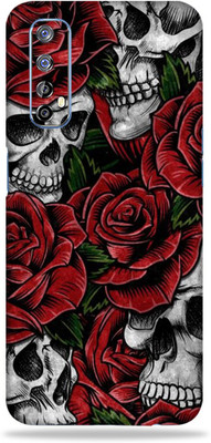 AsSkin Realme 7 Mobile Skin(Ultra Super Rosses And Skulls With High Matte Finish.)