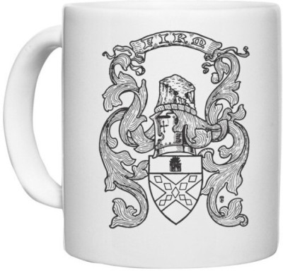 UDNAG White Ceramic Coffee / Tea 'Logo' Perfect for Gifting [330ml] Ceramic Coffee Mug(330 ml)