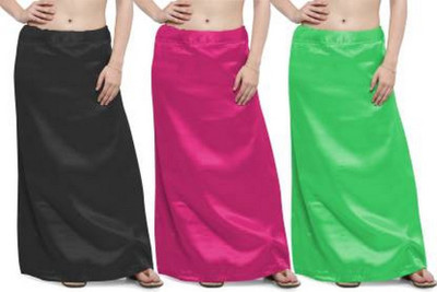 KAVYA DESIGNERS RAYON PETTICOAT PP28 Satin Blend Petticoat(Free)
