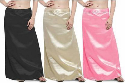 KAVYA DESIGNERS RAYON PETTICOAT PP25 Pure Silk, Pure Satin Petticoat(Free)